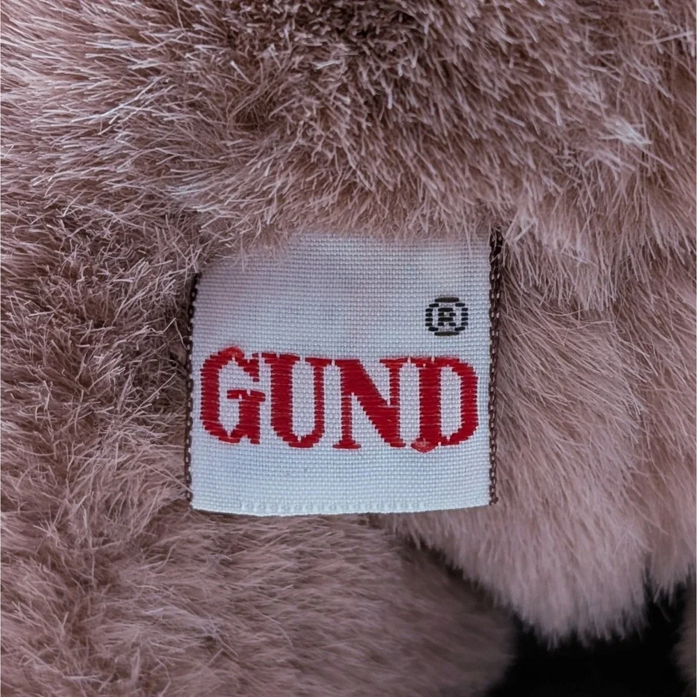 Vintage 1980 GUND Hamlet Pig Mauve Plush 10